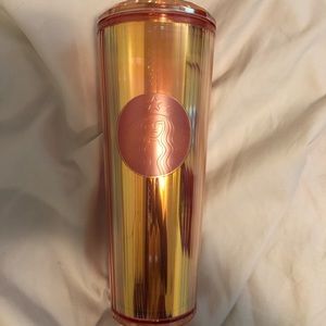 Rose gold iridescent Starbucks cup Summer 2 2020